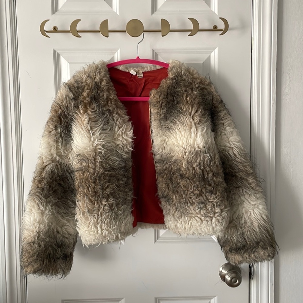 Cropped Shag Jacket